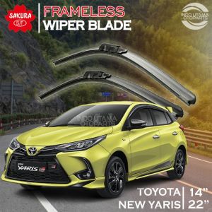 Wiper Frameless All New Yaris Karet Kaca Mobil SAKURA