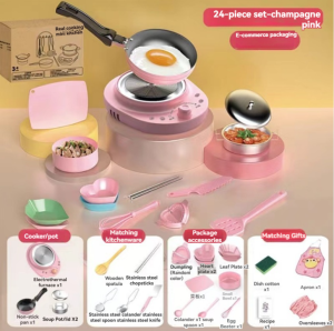 Mini kitchen can cook can really cook set small kitchen utensils food play small kitchen