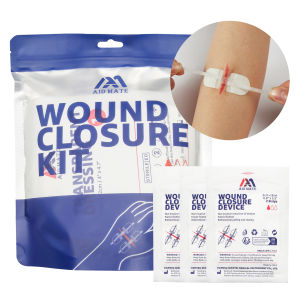 Aid Mate Emergency Laceration Strips Skin Closure Device Repair Wounds Without StitchesComplete Kit to Clean CloseCover Wound