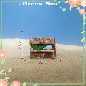 Green sea Mini Simulated Whale Turtle Aquarium Fish Tank Micro Landscape Home Desktop Car Dashboard Ornaments