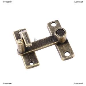 [COD] livestwef 1 PC Sliding Window Door Lock Handle Metal Door Latch Chain Bronze Guard Latch