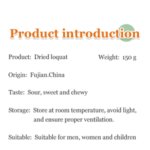 Bamboo Bee Salt Loquat Dried Fruit Cough Relieving Dried Loquat Seedless Pipa Preserved Fruit 枇杷干