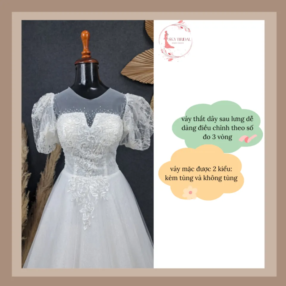 Tổng hợp những mẫu váy đi bàn đẹp giúp cô dâu tỏa sáng trong hôn lễ Bống  Maxishop
