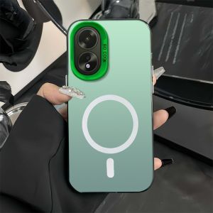 For casing Oppo A38 4G A58 4G A58 5G A78 4G A78 5G Oppo A18 A98 5G phone case hard case TPU protector shockproof cover new design aesthetic wireless magnetic attraction cybswx01