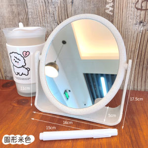 Ins Vintage Design Mirror Beauty Makeup Mirror Rotation Mirror Double-Sided Mirror Vintage Makeup Mirror