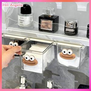 [Hill Angelia] Under Mirror Cabinet Drawer Organizer Transparent Simple Bathroom Cabinet Cotton Swabs Cosmetic Pull Out Shelf Storage Box