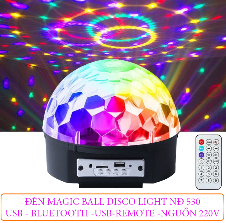 ĐÈN LED VŨ TRƯỜNG NHÁY THEO NHẠC, Đèn Led Xoay 7 Màu MAGIC BALL LIGHT ...