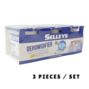 Selleys Dehumidifier 4 in 1 Moisture Absorber 3 x 600ml Per Set / ONS Dehumidifier