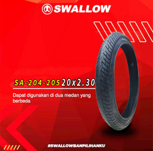 Ban sepeda 20 x 2.30 luar dalam SWALLOW universal sepeda 20in BMX minion minivelo DLL