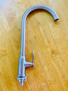 Vòi rửa chén lạnh cong inox 304 vòi rửa chén bát xoay nhà bếp chất lượng cao