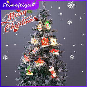 christmas decoration light led Xmas Tree decor items 2023 with free AG Battery gift blinking Fairy lights for Christmas home Garland Bedroom Living Room Garden Glowing Pendant Atmosphere Lamp