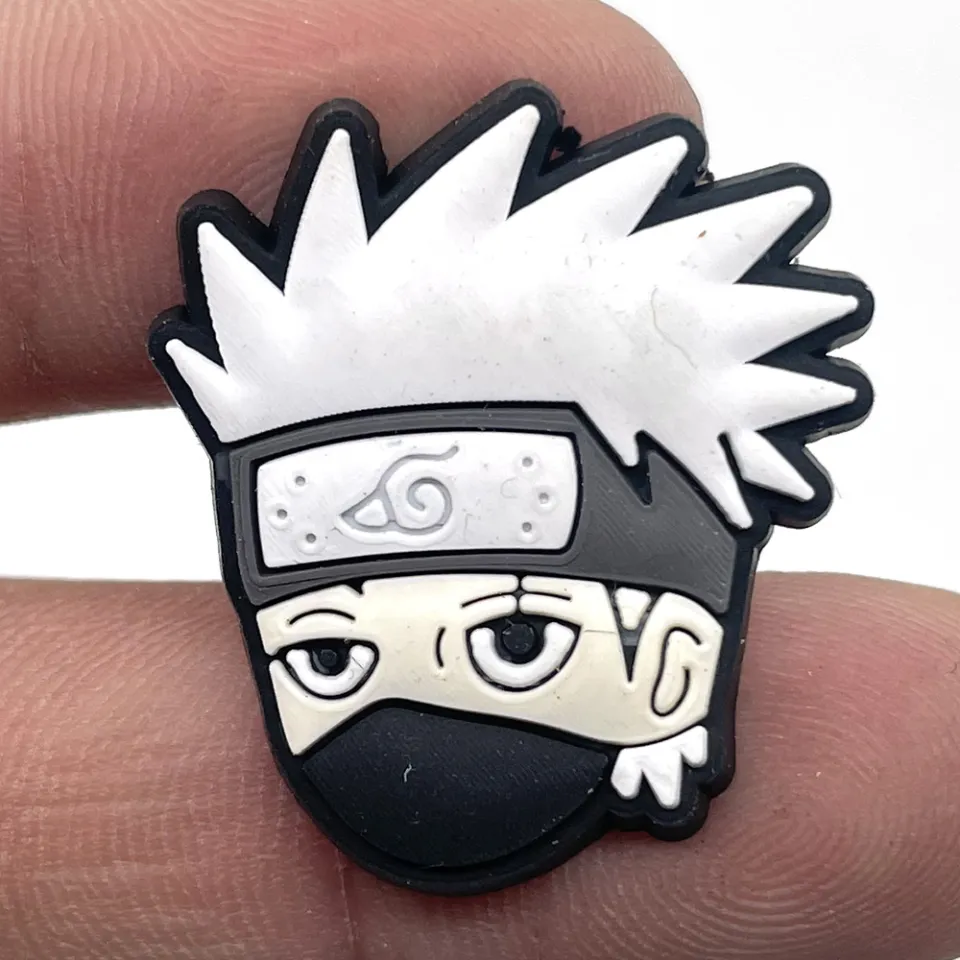 Fashion 1PCS Cartoon NARUTO Japanese Anime Series Croc Clogs DIY