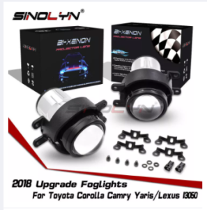 Sinolyn Fog Light For Toyota Corolla Camry VIOS YARIS COASTER Tuning 2.5 inch HID Bi-xenon Lens Spot Light H11 H8 H9 HID LED Driving Lamps High Low Lights