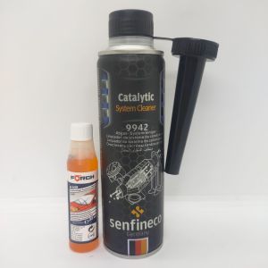 LÀM SẠCH BẦU CATALYTIC XE Ô TÔ BẰNG SENFINECO 9942 (Catalytic System Cleaner 9942 300ml)