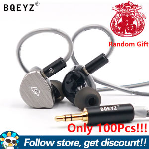 BQEYZ BQ10 In Ear Earphone Add Random Gift 12mm Dual Cavity Dynamic Driver+12mm PET Diaphragm Monitor Earbuds Earhook Design Comfortable To Wear 5-axis CNC Aluminum Alloy Faceplate Headset Pure Sound Atmosphere Neutral Tuning HiFi Bass Wired Headphone