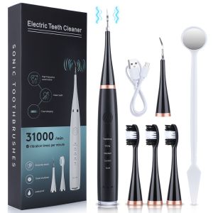 [COD] 2+1 ultrasonic electric toothbrush 5-mode electric toothbrush built-in rechargeable battery electric tartar remover IPX6 waterproof rating suitable for adults