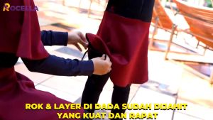 Rocella Muslimah Baju Renang Anak Cewek Lengan Panjang 5-11 Tahun Simple Set Hijab Ringan Terbaru
