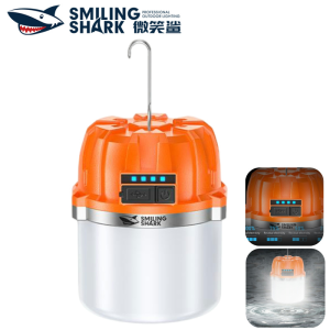 Smiling Shark LY8287 LED Camping Light 3Mode Type-c Rechargeable Super Bright Camping Lamp Super Durable Waterproof Outdoor Camping Fishing Lighting