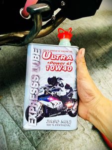 Nhớt Express Lube Ultra +Power 10W40_lon 1Lít Full tổng hợp dành cho xe máy