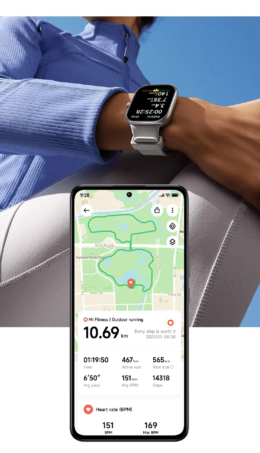 Xiaomi Redmi Watch 4 ตรวจวัดอัตราการเต้นหัวใจทั้งวัน หน้าจอ AMOLED 1.97" การใช้งานได้นาน 20 วัน