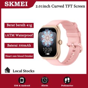 skmei B59 smartwatch jam tangan 1ATM Waterproof Curved TFT Screen 2.01 inch  Bluetooth Call Blood Oxygen Sleep Baterai tahan lama 350mAh New product