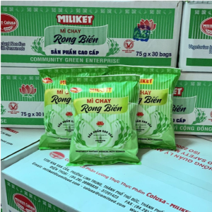 [THÙNG 30 GÓI] Mì Chay Rong Biển Dinh Dưỡng Thơm Ngon  Miliket - Gói 75G