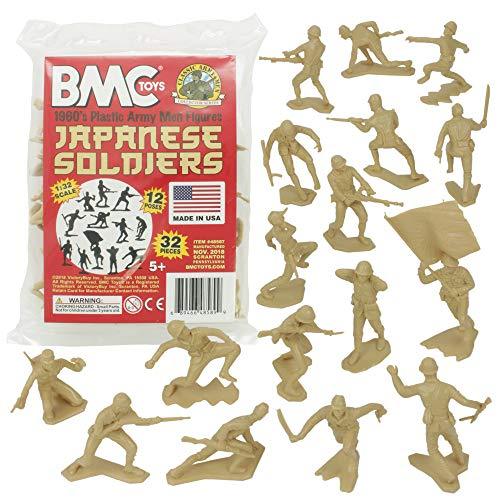 BMC Classic Marx Japanese Plastic Army Men 32pc WW2 Soldier Figures