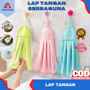 Handuk Kain Lap Tangan Dapur Hand Towel Kain Beludru Halus Mini Murah Lap Tangan Serbet Dapur Kotak Handuk Gantung Gantung Wastafel Polos Warna Gratis Ongkir Bisa COD