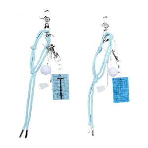 Stylish Metal Plastic Keychain For Pool Identifiers With Permanent Braided Rope Design Perfect For Bags Waist Accessories