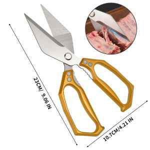 Multi-functional Kitchen Scissors / Stainless Steel Sharp Food Shears / Household Boning Scissors / Heavy-Duty Vegetable Meat Fish Cutting Scissor Kitchen Tool