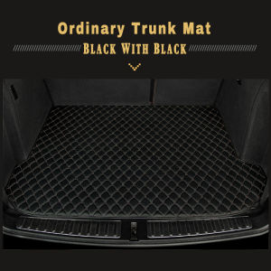 Leather Car Trunk Mat for Mitsubishi Pajero Montero Sport 2019 2020 Car Rear Trunk Tray Cargo Liner Carpet Storage Matting Car Interior Accessories Car Styling