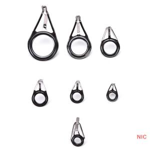 NIC 7pcs hỗn hợp kích thước câu cá hàng đầu nhẫn Rod cực sửa chữa Kit dòng hướng dẫn mắt Bộ Mới