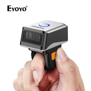 Eyoyo Barcode Scanner with Wireless & Bluetooth & USB Wired 3-in-1 ConnectionAnyeast Wearable Mini 2D 1D Qr Code Reader for POS Inventory LibraryImage Bar Code Scanners Screen Scan Work with PC iPad Phone