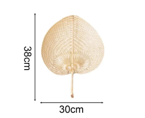 Pure Handmade DIY Heart Shaped Bamboo Woven Fan Summer Cooling Fan Chinese Style Hand Fan Mosquito Repellent Hand Fans