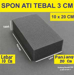 SPON / EVA / BUSA ATI TEBAL 3 CM / PERSEGI PANJANG