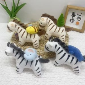 ER52858 ฟูฟ่อง จี้ม้าขนนุ่มแบบดึงได้ คอลเลกชัน ผ้าฝ้าย PP ห่วงกุญแจตุ๊กตาม้า น่ารัก สะดวกสบาย ที่ห้อยกุญแจรูปม้าการ์ตูน ชายและหญิง