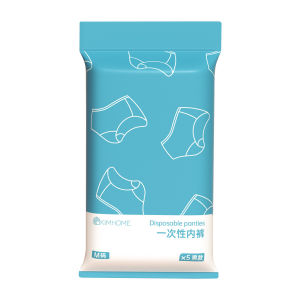 5pcs Disposable Cotton Panties High Elasticity Comfortable Skin-Friendly Fabric Disposable Underwear For Post Birth/Disposable Underwear Men / 一次性内裤