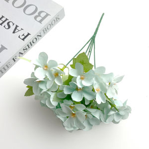 【Zhaozhao】ดอกไม้ปลอม ดอกไม้ประดิษฐ์ ไฮเดรนเยีย ช่อเจ้าสาว งานแต่งงาน สำหรับตกแต่งบ้าน พร้อพถ่ายรูป