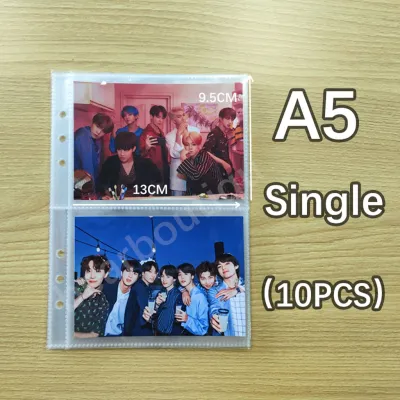 【Free Stickers】4 Pcs binders notebook binder for lomo cards macaron binder a5 a6 binder photocard