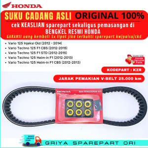 Vanbelt Vario 125 fi Oginal Honda AHM Vanbelt Vario 125 lama OLD Asli Vanbelt Vario 125 techno Ori Vanbelt set Roller Honda Vario 125 Original Asli Ori KZR HONDA GENUINE PART