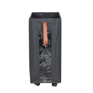 Justliving giỏ đựng đồ giặt mỏng có bánh xe đóng mở & không thấm nước Rổ đựng đồ giặt đơn lập góc hẹp quần áo Thùng sắp xếp đồ chơi với tay cầm giặt tổ chức lưu trữ cho phòng tắm/phòng ngủ