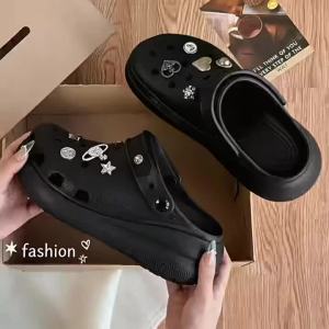 [Free Shipping] Lost Puff Clogs WomenS Sandals WomenS Outdoor Flip-Flops Beach Shoes Home Slippers WomenS Closed-Toe Shoes