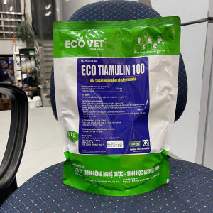 Trộn thức ăn phòng tri ho thở tiêu chẩy Eco Tiamulin 100 cho lợn heo gà vịt