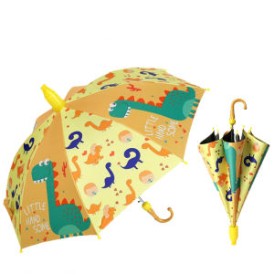 Childrens Umbrella Black Adhesive Sun Rain Dual Use Umbrella With Waterproof Cover Up Durable Windproof Cute Automatic Umbrella for Kindergarten Primary School Student
