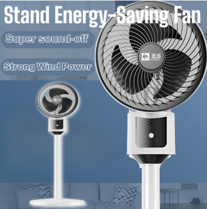 Ultra-Quiet Stand Energy-Saving Fan Convertible Height Long Battery Life Rechargeable 3 Speed Oscillating Stand Fan
