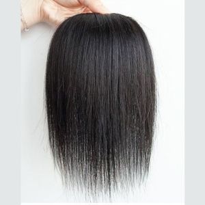 BAIXL tóc giả cho bé gái tóc mái giả Hàng ngày Chất lượng cao Đen Nữ Nối tóc Phụ kiện tóc Phụ nữ Dụng cụ tạo kiểu tóc Kẹp vào Sợi chịu nhiệt Miếng dán tóc không viền tàng hình Phần tóc che mặt trên Miếng đệm tổng hợp