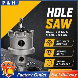 Carbide Hole Saw Drill Bit Metal Cutter Stainless Steel Heavy Duty Aluminum Alloy Tool Set
