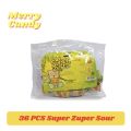 36-50 PCS Super Zuper Sour the Sweet Candy by Unifam. 