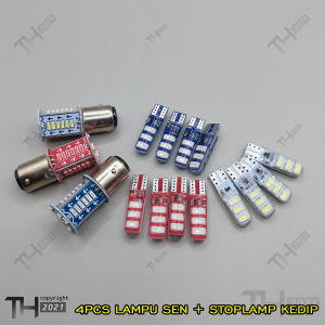 lampu sen jelly 4pcs + lampu stop rem belakang kedip running