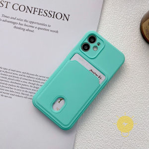 For iPhone 17 Pro Max Case TPU Shockproof Card Slot Arc Soft Phone Case For Plus 16e 16 15 Cover Aesthetic Korean Cute